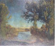 Otto Reiniger Neckar landscape France oil painting artist
